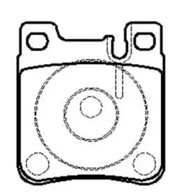 Комплект тормозных колодок, дисковый тормоз HSB GOLD HP5030