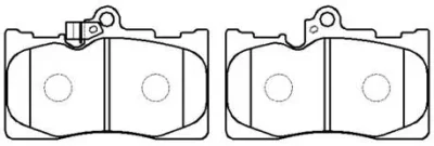 Комплект тормозных колодок, дисковый тормоз HSB GOLD HP5175
