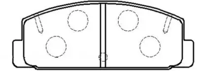 Комплект тормозных колодок, дисковый тормоз HSB GOLD HP8275