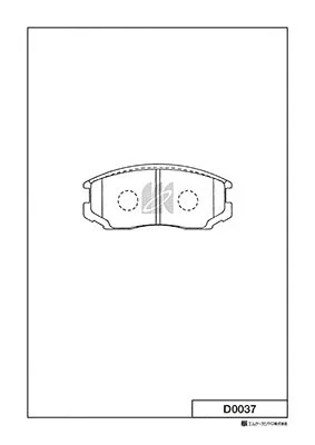 Комплект тормозных колодок, дисковый тормоз MK KASHIYAMA D0037