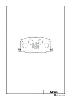 Комплект тормозных колодок, дисковый тормоз MK KASHIYAMA D2065