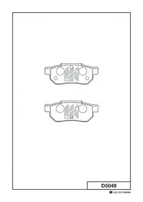 Комплект тормозных колодок, дисковый тормоз MK KASHIYAMA D5049