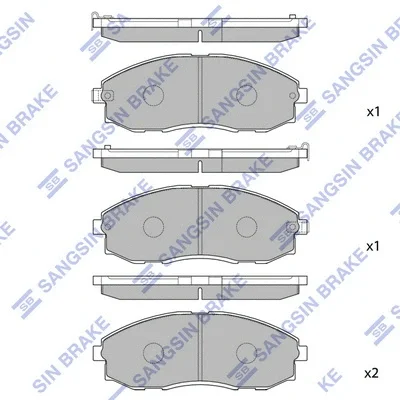 SP1099 HIQ Комплект тормозных колодок, дисковый тормоз