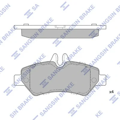 SP1562 HIQ Комплект тормозных колодок, дисковый тормоз