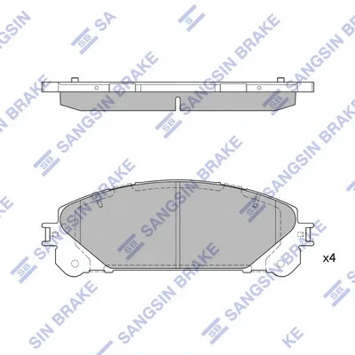 SP2137 HIQ Комплект тормозных колодок, дисковый тормоз