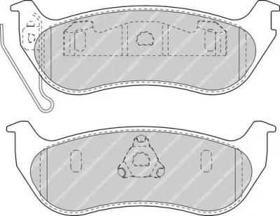 FSL1660 FERODO Тормозные колодки