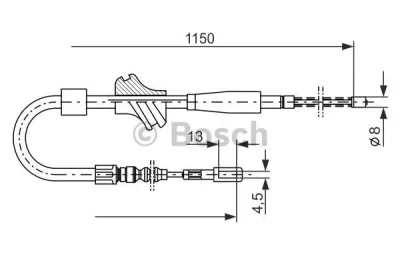 1 987 477 194 BOSCH Тросик, cтояночный тормоз