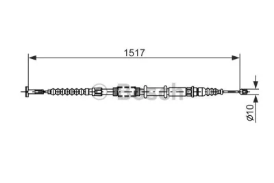 1 987 477 382 BOSCH Тросик, cтояночный тормоз