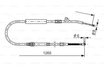 1 987 477 533 BOSCH Тросик, cтояночный тормоз