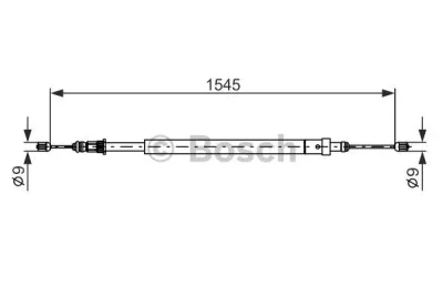 1 987 477 583 BOSCH Тросик, cтояночный тормоз