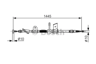 1 987 477 623 BOSCH Тросик, cтояночный тормоз