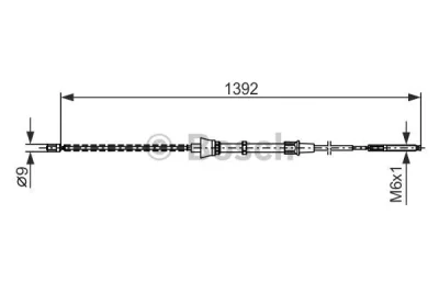 1 987 477 680 BOSCH Тросик, cтояночный тормоз