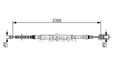 1 987 477 773 BOSCH Тросик, cтояночный тормоз