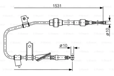 1 987 477 788 BOSCH Тросик, cтояночный тормоз