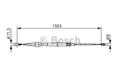 1 987 477 891 BOSCH Тросик, cтояночный тормоз