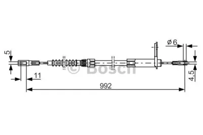 1 987 477 899 BOSCH Тросик, cтояночный тормоз