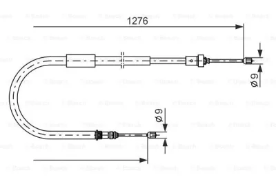 1 987 477 938 BOSCH Тросик, cтояночный тормоз