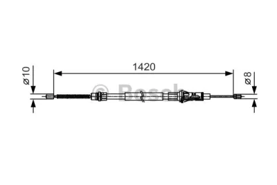 1 987 482 013 BOSCH Тросик, cтояночный тормоз