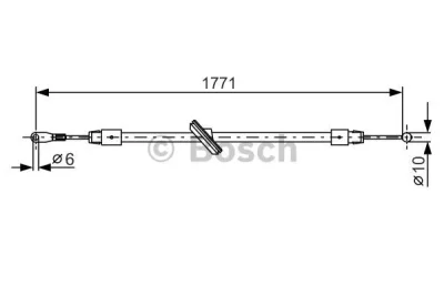 1 987 482 030 BOSCH Тросик, cтояночный тормоз