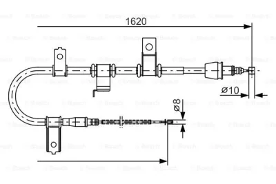 1 987 482 071 BOSCH Тросик, cтояночный тормоз