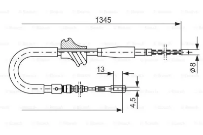 1 987 482 101 BOSCH Тросик, cтояночный тормоз