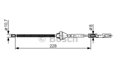 1 987 482 122 BOSCH Тросик, cтояночный тормоз