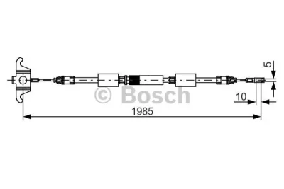 Тросик, cтояночный тормоз BOSCH 1 987 482 128