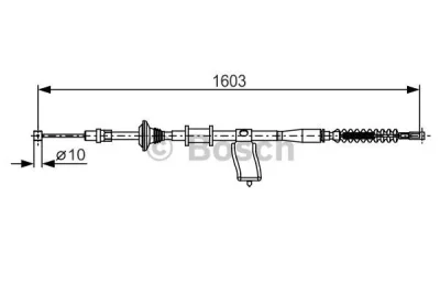 1 987 482 174 BOSCH Тросик, cтояночный тормоз