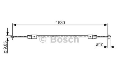 1 987 482 187 BOSCH Тросик, cтояночный тормоз