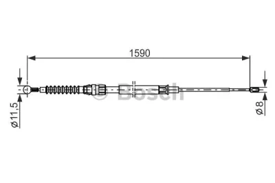 1 987 482 265 BOSCH Тросик, cтояночный тормоз