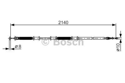 1 987 482 287 BOSCH Тросик, cтояночный тормоз