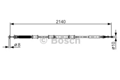 1 987 482 288 BOSCH Тросик, cтояночный тормоз