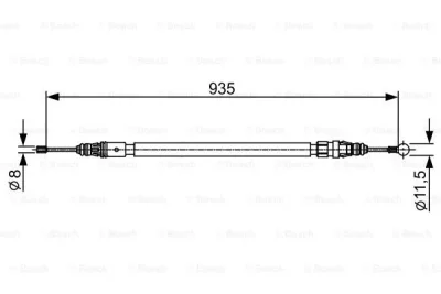 1 987 482 430 BOSCH Тросик, cтояночный тормоз