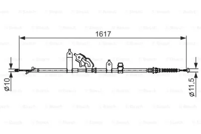 1 987 482 441 BOSCH Тросик, cтояночный тормоз