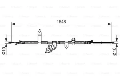 1 987 482 442 BOSCH Тросик, cтояночный тормоз