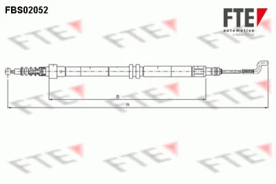 FBS02052 FTE Тросик, cтояночный тормоз