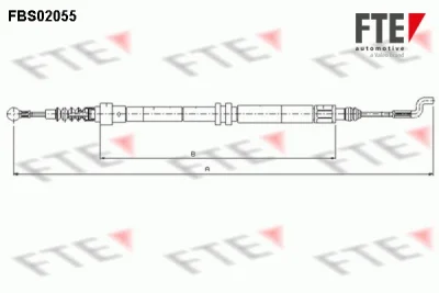 FBS02055 FTE Тросик, cтояночный тормоз