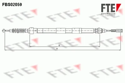 Тросик, cтояночный тормоз FTE FBS02059
