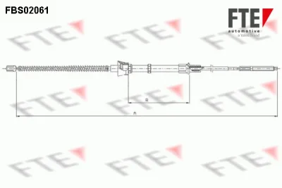 FBS02061 FTE Тросик, cтояночный тормоз