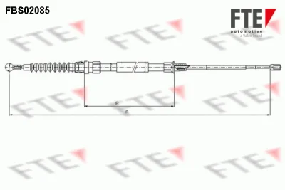 FBS02085 FTE Тросик, cтояночный тормоз
