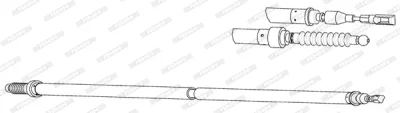 Тросик, cтояночный тормоз FERODO FHB432938