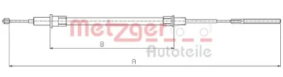 10.4154 METZGER Тросик, cтояночный тормоз