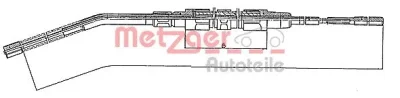 10.425 METZGER Тросик, cтояночный тормоз