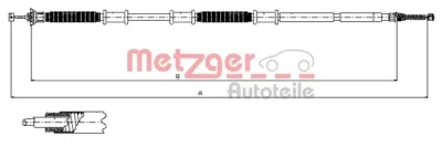 12.0736 METZGER Тросик, cтояночный тормоз