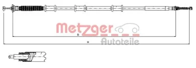 12.0737 METZGER Тросик, cтояночный тормоз