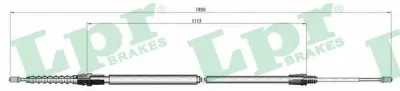 Тросик, cтояночный тормоз LPR/AP/RAL C0001B
