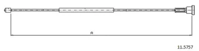 11.5757 CABOR Тросик, cтояночный тормоз