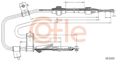 10.5223 COFLE Тросик, cтояночный тормоз