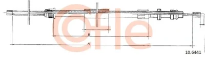 10.6441 COFLE Тросик, cтояночный тормоз