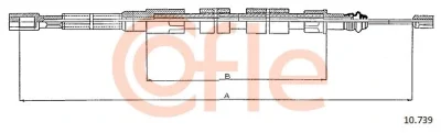 10.739 COFLE Тросик, cтояночный тормоз